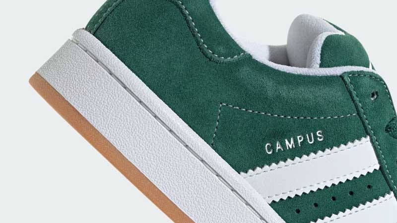 adidas Campus 00s GS Dark Green Closeup Back