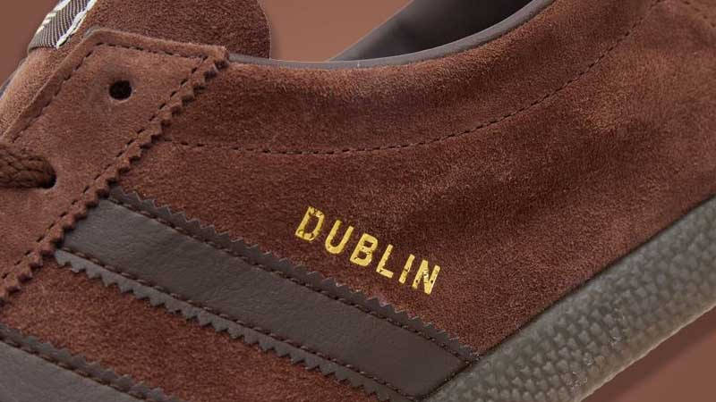 adidas Dublin Brown size? exclusive Side Closeup