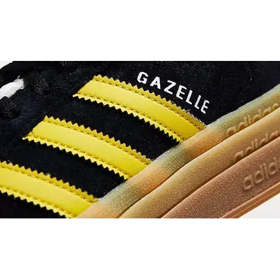 adidas Gazelle Bold Black Gold Gum Detail 2