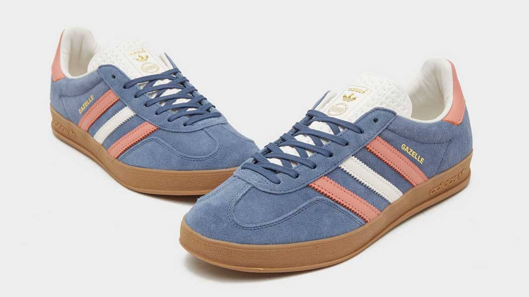 adidas gazelle silver green womens Adidas Original Gazelle 2 J Suede Big Kids' Shoes Blue-Red – Sports Plaza NY