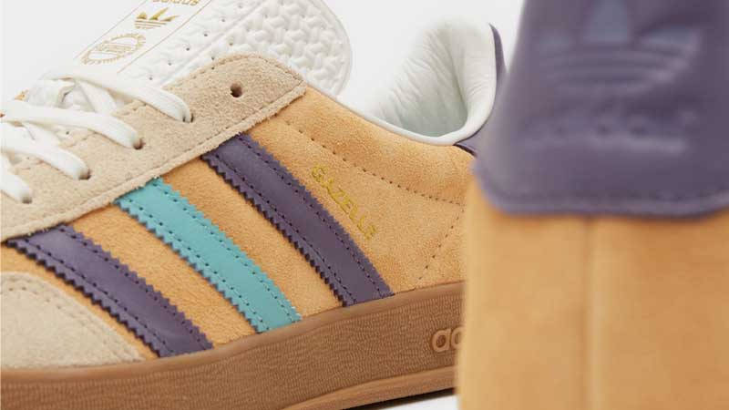 adidas Gazelle Indoor Brown Almost Purple Closeup
