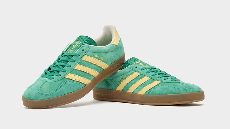 adidas Gazelle Indoor Court Green closeup