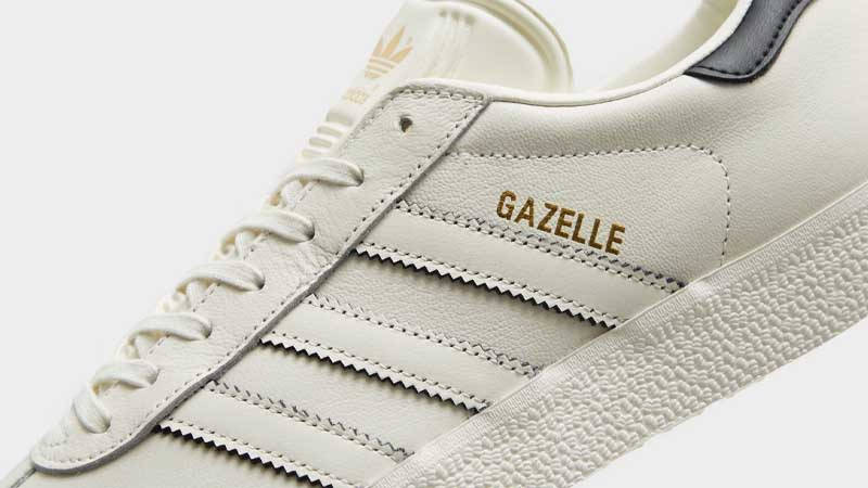 adidas Gazelle Off White Black Closeup