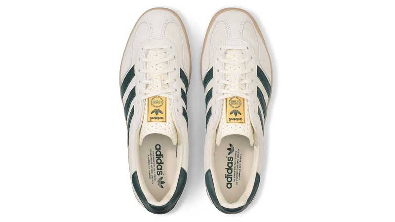 adidas Gazelle White Green Gum Middle