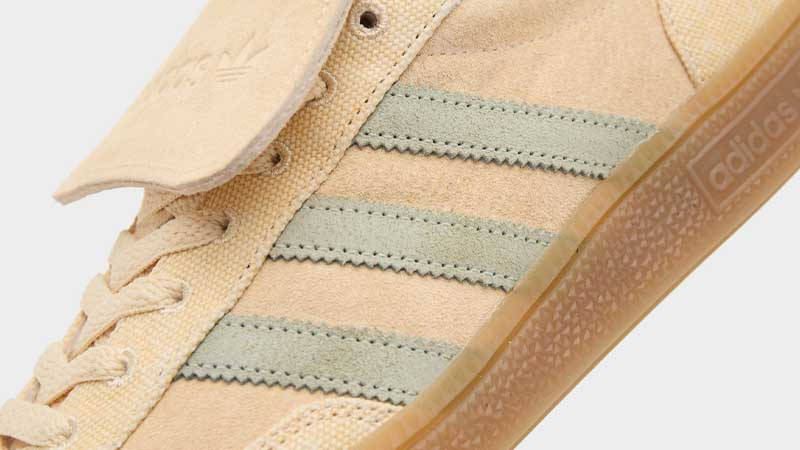 adidas Handball Spezial LT Size? Exclusive Sand Strata Green Side Closeup