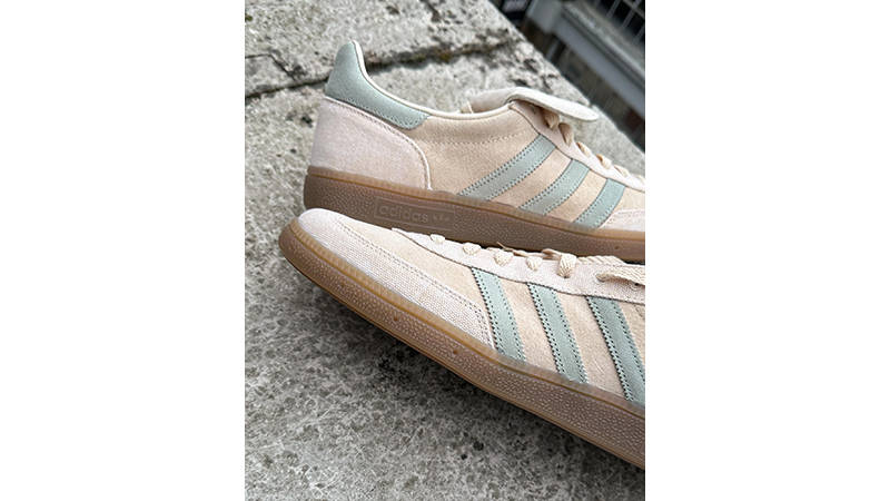 adidas Handball Spezial LT Size Exclusive Sand Strata Green toe and heel
