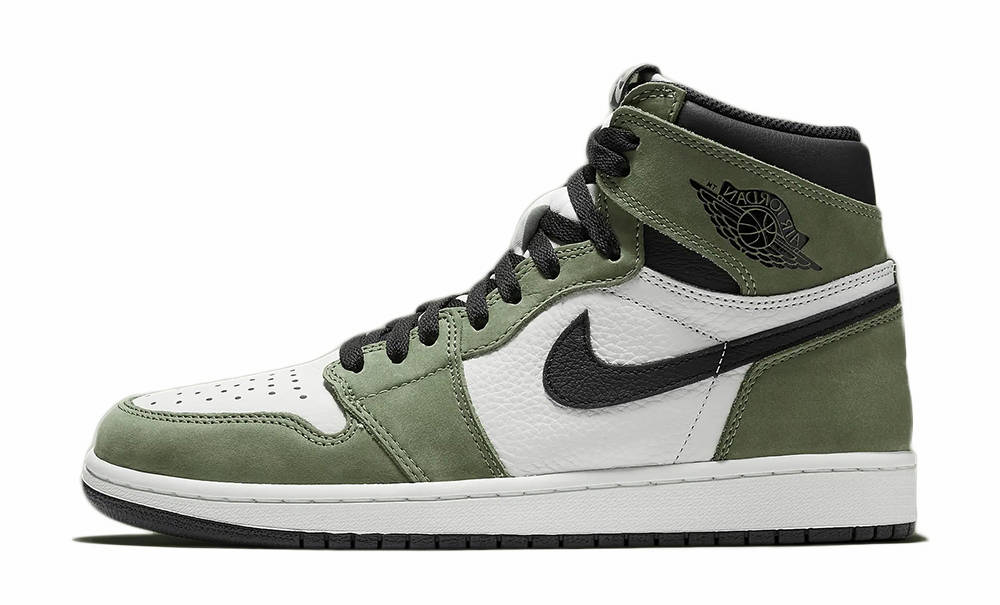 Air Jordan 1 mid olive green popular Sz9C