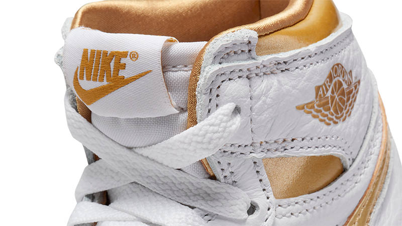 Air Jordan 1 High OG PS Metallic Gold White FD2597-107 Detail
