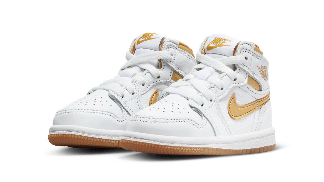 Air Jordan 1 High OG Toddler Metallic Gold White FD2598-107 Side