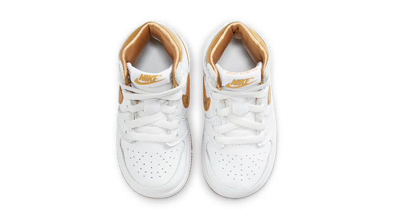Air Jordan 1 High OG Toddler Metallic Gold White FD2598-107 Top
