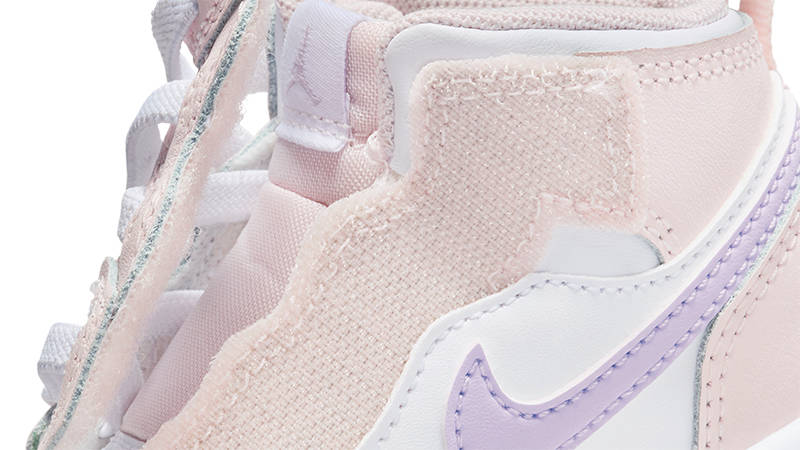 Air Jordan 1 Mid Alt Toddler Pink Wash FQ1310-601 Detail