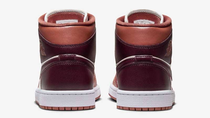 Air Jordan 1 Mid Dusty Peach Back
