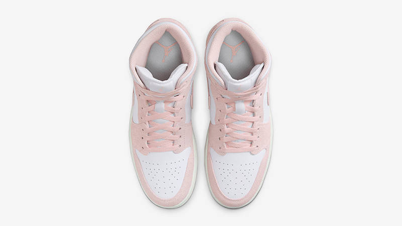 Air Jordan 1 Mid Pink Suede FN5215-161 Top
