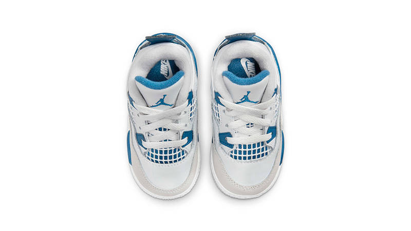 Air Jordan 4 Toddler Military Blue BQ7670-141 Top