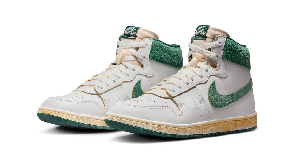 Image via Nike The A Ma Maniére x Jordan Air Ship "Green Stone" Looks Like It's Come Straight Out of a Time Capsule