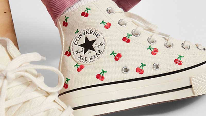 Strawberry and hot sale cherry converse