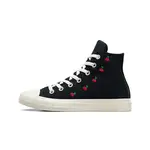 Converse Chuck 70 Recycled rPET Canvas Unisex Bej Sneaker Cherries High Black Red A08142C