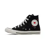 converse all star high lifes too short to waste sneakers item Y2K Heart Black