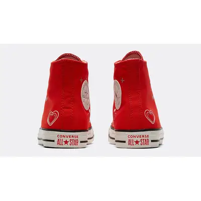 Converse Chuck Taylor All Star Unicorn Pre School Shoes Heart Red back