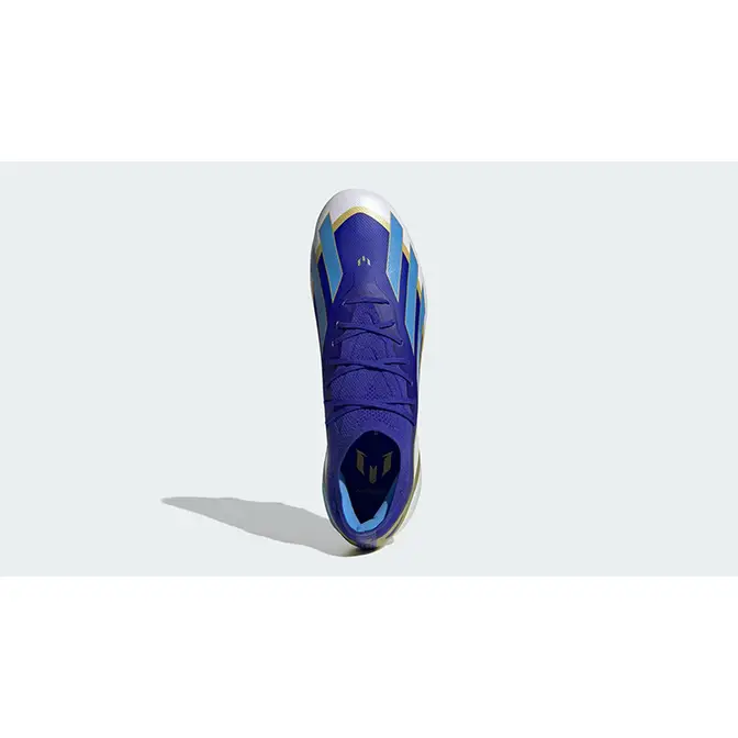 Crazyfast x adidas Messi Elite Firm Ground Boots Lucid Blue ID0710 Top