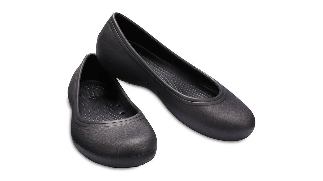Crocs At Work Flat Black 205074-001 Front