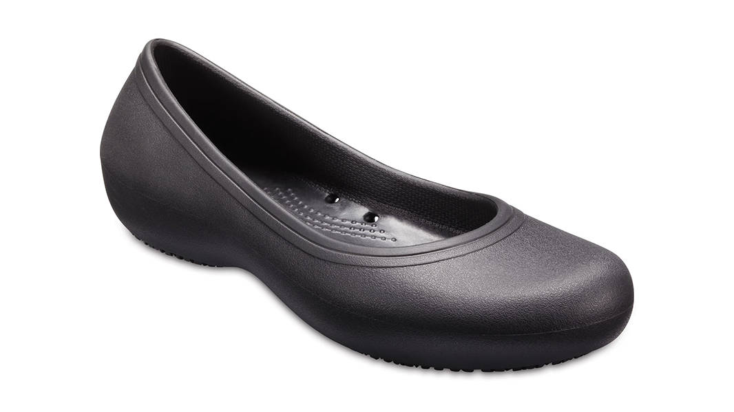Crocs At Work Flat Black 205074-001 Side