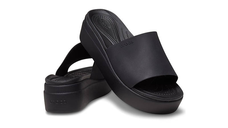Crocs Brooklyn Slide Black 208728-001 Front