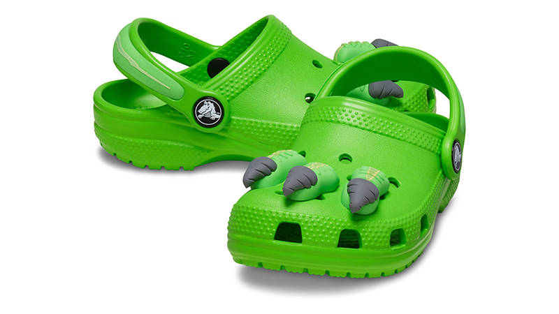 Crocs Classic Clog I AM Dinosaur Toddler Green Slime 209700-3WA Front