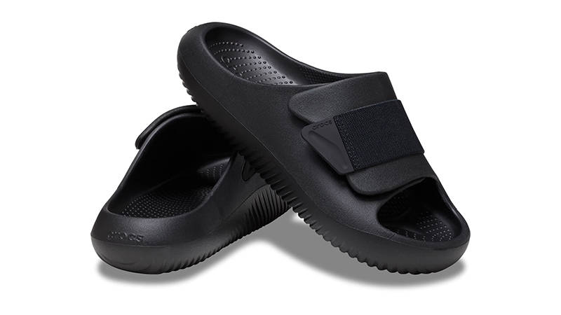 Crocs Mellow Luxe Recovery Slide Black 209413-001 Front