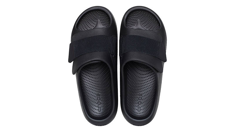 Crocs Mellow Luxe Recovery Slide Black 209413-001 Top