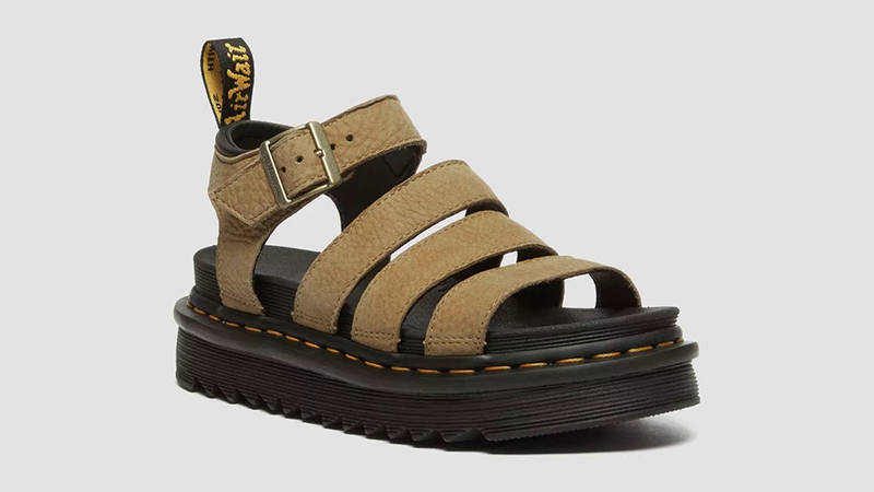 Dr Martens Blaire Tumbled Nubuck Sandals Savannah Tan 31735439 Side
