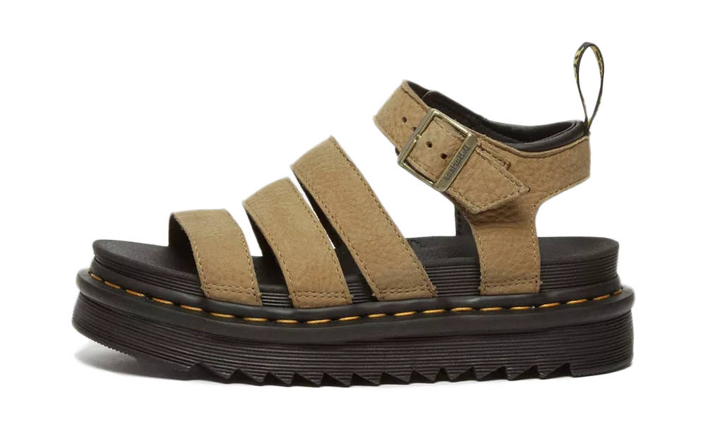 Dr Martens Blaire Tumbled Nubuck Sandals Savannah Tan 31735439