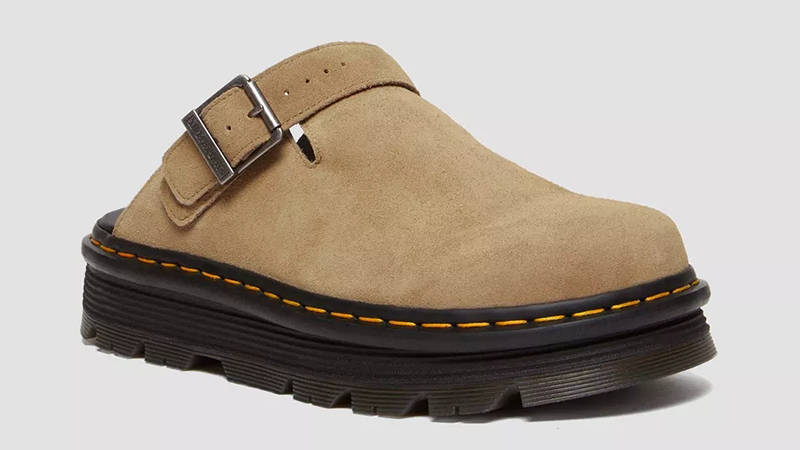 Dr. Martens Zebzag Suede Platform Mules Savannah Tan | Where To