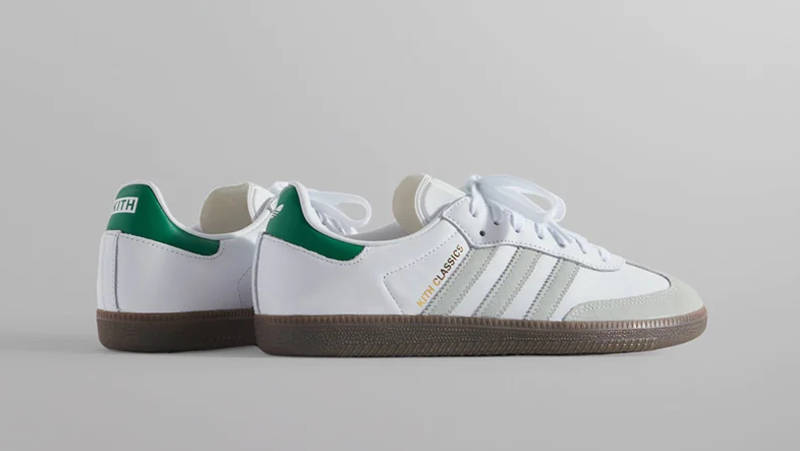 KITH x adidas Samba OG White Green FX5398 Side