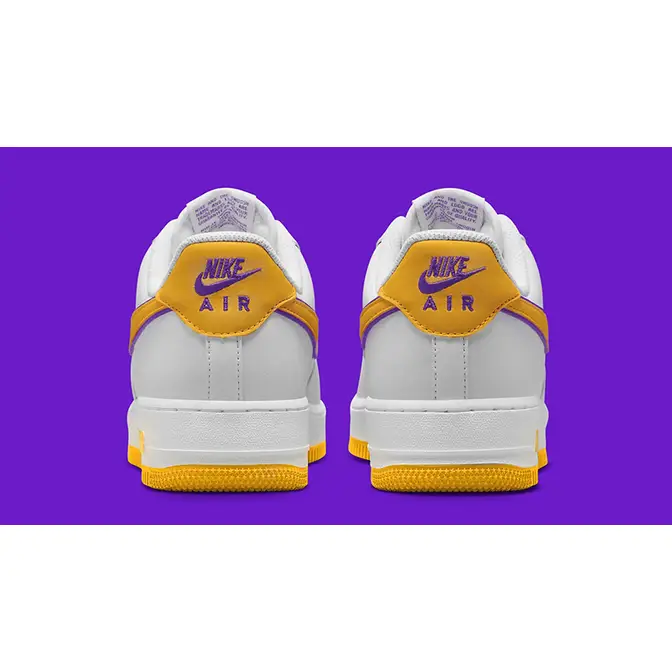 Kobe Bryant x Nike Never-Before-Seen Nike LeBron 15 Sneakers Low White Yellow FZ1151-100 Back