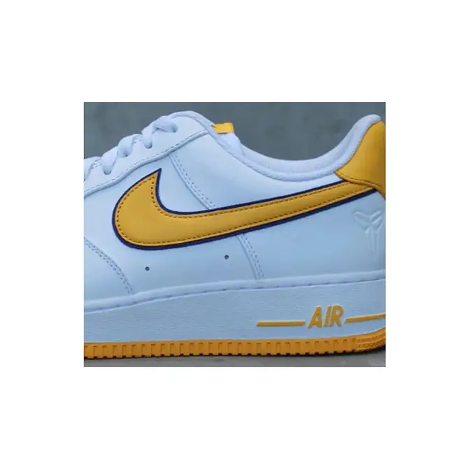 Kobe Bryant x Nike Never-Before-Seen Nike LeBron 15 Sneakers Low White Yellow FZ1151-100 Detail