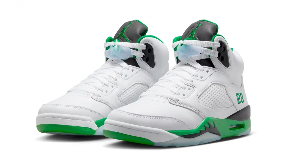The Air Jordan 5 Appears In "Lucky Green"