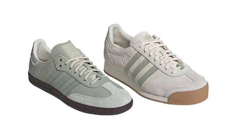 Maha x adidas Samoa White Green front