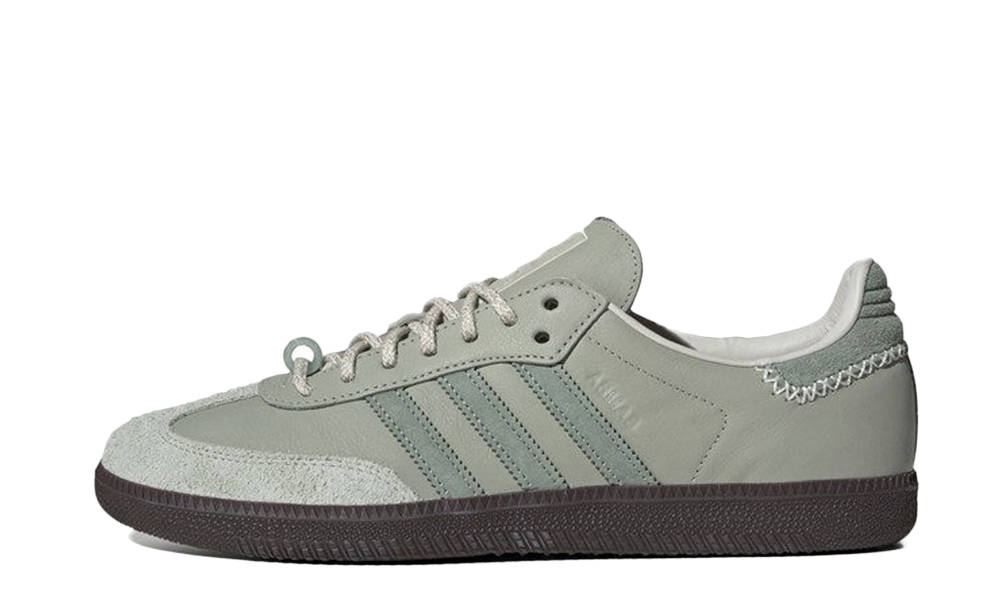adidas gazelle silver green womens Adidas Samba OG Maha Half Green  Hypedfam