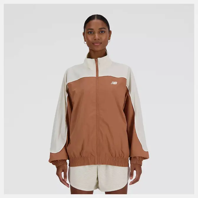 New Balance Sportswears Greatest Hits Woven Jacket Walnut Front