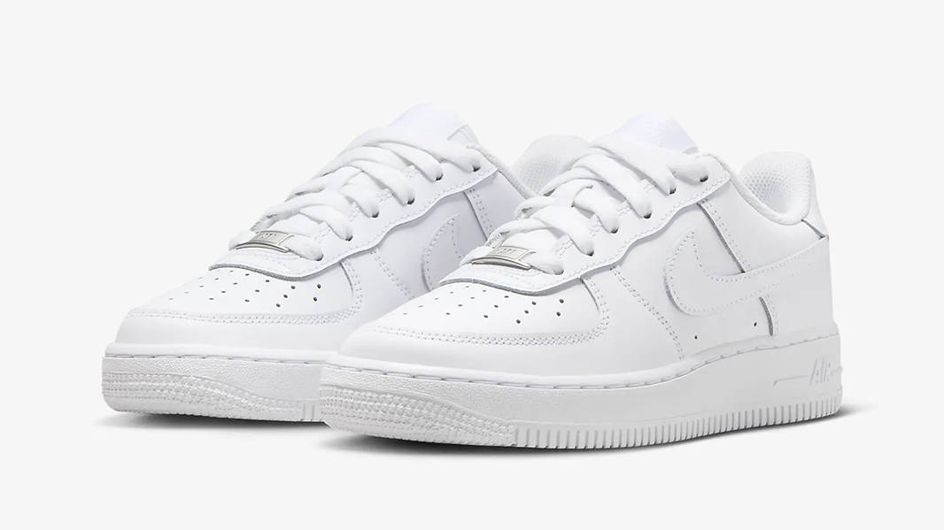 Nike Air Force 1 LE Low GS Triple White FV5951-111 Side