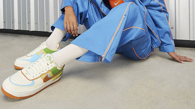 air force 1 shadow coconut milk on feet