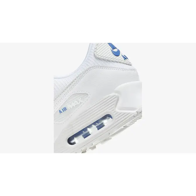 Nike Air Max 90 White Photo Blue heel