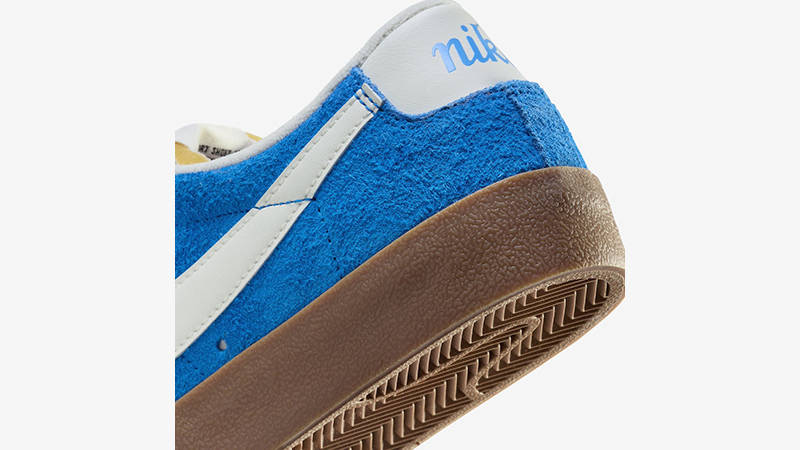 Nike Blazer Low 77 Blue Suede FQ8060-400 heel