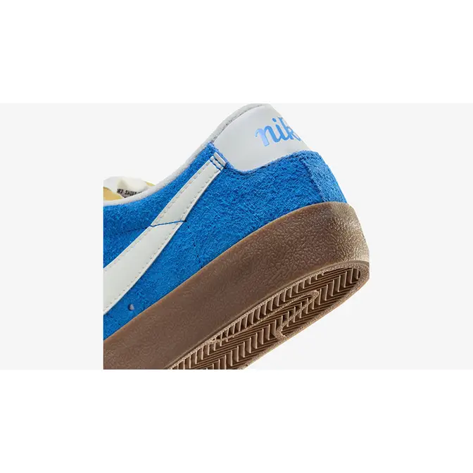 Nike Blazer Low 77 Blue Suede FQ8060-400 heel