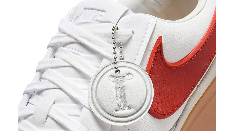 Nike Blazer Phantom Low White Red Gum side