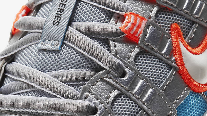 Nike P-6000 Metallic Silver Orange CT3751-001 Detail
