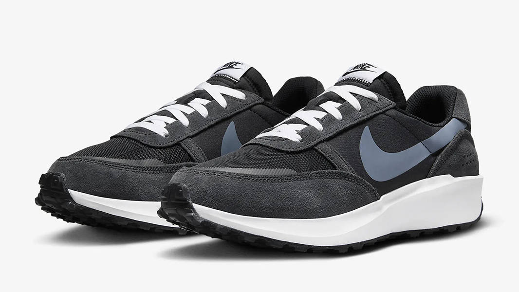 Nike Waffle Debut Shoes Black Off Noir FJ4195-001 Side