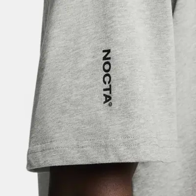 NOCTA x Nike Max90 T-Shirt Dark Grey Heather Side Closeup