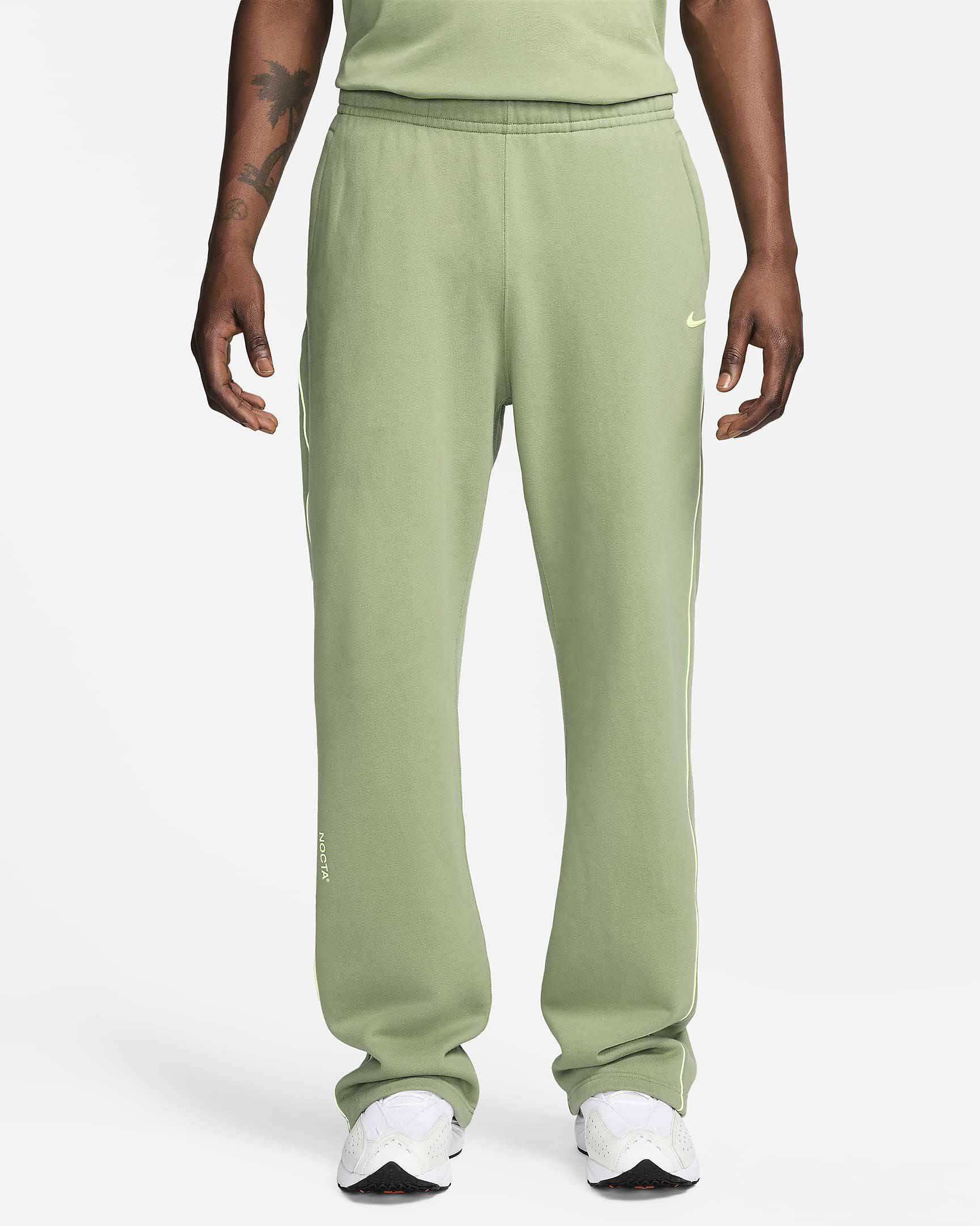 NOCTA x Nike Open-Hem Fleece Trousers Oil Green
